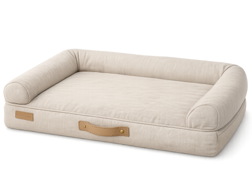 ChatGPT Image 17 feb 2026, 16_24_23 Orthopedisch Hondenkussen Linen Beige