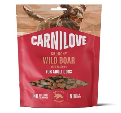 456735.jpg Carnilove Crunchy Wild Zwijn & Rozenbottel 200 g | Hondensnacks
